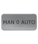 Eticheta 17,5x28mm, aluminiu, snap-in, "MAN 0 AUTO"