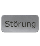 Eticheta 17,5x28mm, aluminiu, snap-in, "STOeRUNG"