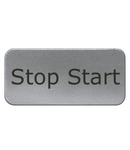 Eticheta 17,5x28mm, aluminiu, snap-in, "STOP START"