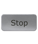 Eticheta 17,5x28mm, aluminiu, snap-in, "STOP"