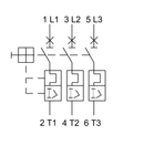 Intreruptor de protectie motoare BE2, 3-poli, 9-14A