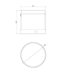 Modul LED cu lumina blitz, galben, 24Vca/cc