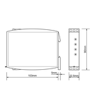 Releu de timp cu 16 fct., 2CC, Ualim=24-240VAC/VDC, 8A