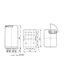 Releu miniatura RS, 4CC, 6A, Ub=110VDC, 14 pini