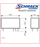 Releu RT 12A 24VDC 1C comutator 3,5mm