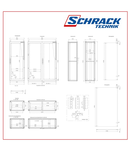 Dulap inseriabil cu 1 usa 1800x600x400mm fara contrapanou