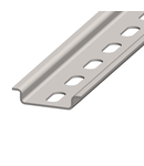 Sina omega din otel cromat, 2000x35x7,5mm, perforata