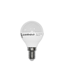 Bec sferic mat cu LED E14 5W (≈50w) lumina alba L 76mm