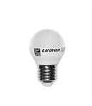 Bec sferic mat cu LED E27 5W (≈50w) lumina alba L 78mm