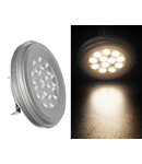 Bec cu LED AR111 G53 G53 G53 G53 12W (≈86w) lumina calda 860lm L 57mm