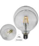 Bec glob transparent Ø 125 cu LED COG dimabil 8W (≈104w) lumina calda 1040lm