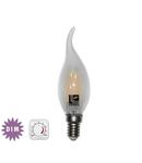 Bec lumanare ornamental mat cu LED COG dimabil 6W (≈72w) lumina calda 720lm L 120mm