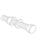 Bolt hexagon bolt hexagon - M8 x 15 (set)