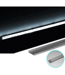 Profil Aluminiu LAT PT. pentru banda LED&accesori profil din aluminiu aparent lat - L:1m W:24 h:6mm