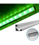 Profil Aluminiu 90° PT pentru banda LED profil din aluminiu aparent la 90° - L:1m W:18x18mm