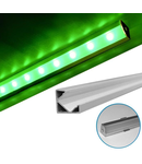 Capac pentru Profil Aluminiu 90° PT pentru banda LED dispersor transparent - L:1m