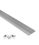 Capac pentru Profil aluminiu oval lat PT pentru banda LED & accesorii dispersor mat - L:1m