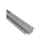 Profil aluminiu lat ST rigips pentru banda LED & accesorii profil ingropat lat FARA CAPAC - L:2m W:62mm h:15mm