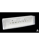 Slim light IP20 LED nepermanent autonomie 1h 35lm consum 1.1W/1.5VA baterie 3.6V/600mAh Ni-Cd 220-240V AC