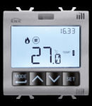 ESAY Termostat - management umiditate - 2 module - TITANIUM - CHORUS