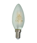 Bec LED filament HEPOL, forma lumanare, MAT, E14, 4W, 25000 ore, lumina neutrala