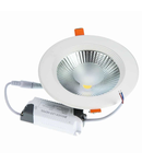 Spot LED rotund HEPOL, BETA, incastrat/ST, 15W, lumina rece