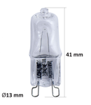 Bec halogen LOHUIS, forma bulb, G9, 42W, 1500 ore, lumina calda