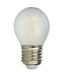 Bec LED filament HEPOL, forma sferica, MAT, E27, 4W, 25000 ore, lumina neutrala