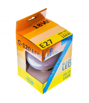 Bec LED HEPOL ECOLINE, forma G120, E27, 18W, 20000 ore, lumina calda