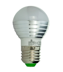 Bec LED HEPOL RGB&More, forma sferic, E27, 3W, 20000 ore, telecomanda