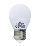 Bec LED HEPOL, forma glob, E27, 4W, 30000 ore, lumina calda