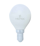 Bec LED HEPOL, forma sferic, E14, 8W, 25000 ore, 3000K