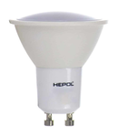 Bec LED HEPOL, forma spot, GU10, 6.5W, 30000 ore, lumina calda