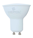 Bec LED HEPOL, forma spot, GU10, 8W, 25000 ore, 3000K