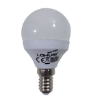 Bec LED LOHUIS ECOLINE, forma glob A45, E14, 5W, 30000 ore, lumina rece