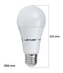 Bec LED LOHUIS, forma A60, E27, 14W, 30000 ore, lumina rece