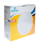 Aplica LED rotunda HEPOL, aparent/PT, 20W, lumina rece