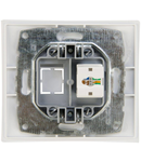 Priza date RJ45, LARISSA, CAT6, ingropat/ST, alb