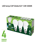 Bec LED LAMP  E27 3000K 4 buc., 230V, 12W, E27, 3000K, 1080Lm, 240 °, 30000h, Ø60x117, Ra≥80