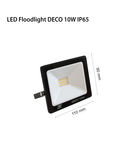 Proiector LED FLOODLIGHT DECO, 230V, 10W, 2700K, 1000Lm, 120 °, 50000h, IP65, 110x90, Ra≥80