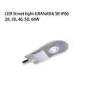 Lampa cu LED stradala strada lumina GRANADA SB, 230V, 20W, 5000K, 2800Lm, 140 ° / 60 °, 50000h, IK10, IP66, 490x260x70, Ra≥80