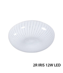 CEILING Plafoniera LED LAMP IRIS, 230V, 12W, 4500K, 1080Lm, 170 °, 30000h, IP44, Ø300x75, ≥80