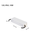 Sursa alimentare pentru LED-uri cu LED-uri TRANSFORMER, 12V, 10W, IP65, 115x30x20