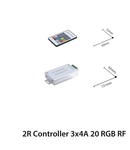 Pentru Controler condus controllere pentru banda RGB 12V 3x8A 20 de chei, 131x65