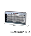 Lampa anti insecte cu LED-KILL PEST, 230V, 2x2W, LED-uri, IP20, 640x255x70