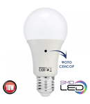 Bec  LED E27 si senzor crepuscular zi / noapte 10W (≈120w) lumina alba 1032lm L 118mm