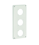 TOPTER FLANGE FOR MOUNTING OF THREE INTRNATIONAL Priza-OUTLETS IP65 TOPTER SERIES