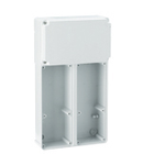 TER HIGH CAPACITY FLANGED WATERTIGHT DISTRIBUTION BOARDS pentru montaj pe perete N.2 INTERLOCKED Priza-OUTLETS si suport fuzibil BASE -IP55