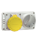 PRIMA SWITCHED Priza cu interblocaj mecanic si suport fuzibil 32A 3P+N+E 100-130V 50-60HZ 4H IP55