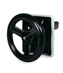 CAM BLACK HANDWHEEL WITH DOORLOCK FOR CABINETS FOR SWITCHES 400A